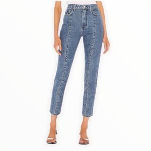 Revolve GRLFRND High Rise Blue Jeans